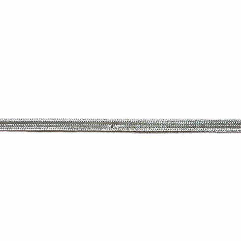 Silver Color Braided Lace - ( 5mtr )