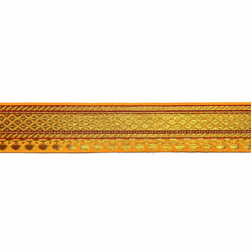 Yellow Color zari | Zari Laces | Golden zari | Yellow Zari | Weaving border 1 Inch (5-mtr) | Art Craft | Online Craft | Hobby Craft | Craft Material | Craft Shop India | Craft Store Online | Handemade | Indian decoration | Craft Making | Project Making | Wedding Decoration