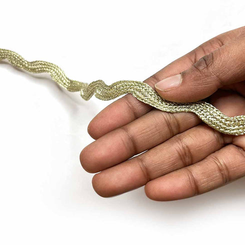 Light Golden Color Zig Zag Lace (9 meter)