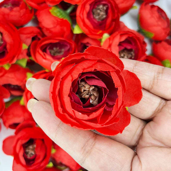 Red Peony Buds Pack of 25 (1.5" Inches) | Peony Flower | Craft Shop India