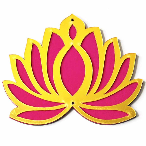 Rani Pink Velvet & Golden Lotus | Wedding Decoration | Traditional Art | Dress Making | DIY | Jewellery Making Material | Craft shop India