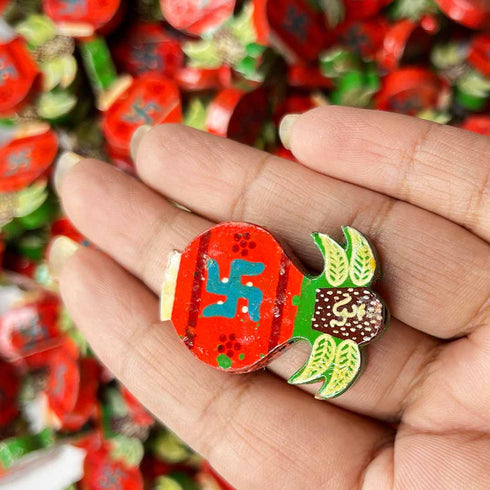 Kalash Red & Green Wooden Miniature