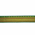 Green & Golden Zari Color Weaving Border 1 Inch- ( 5 mtr )