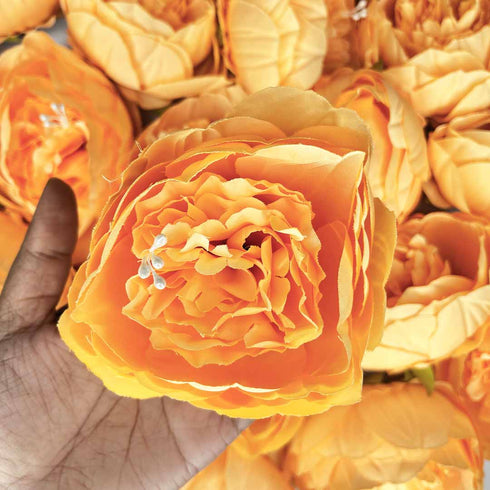 Peach Peony Buds Pack of 4 (4" Inches)