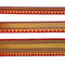 Red & Golden Zari Color Weaving Border 3-In-One - ( 5 mtr )
