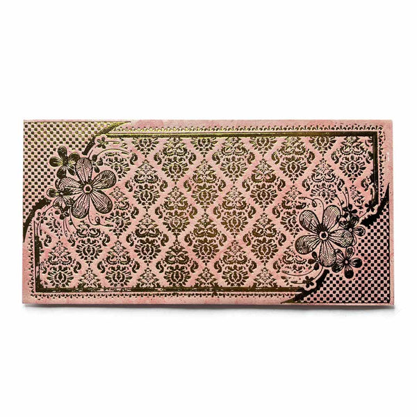 Light Pink & Golden Color | Shagun Envelope | Pack Of 10 | Envelope | Craft Shop India | Indian craft Store