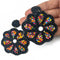 Black & Multi Color Flower Shape Earrings | Multi Color Flower Shape Earrings | Flower Shape Earrings | Online Craft | Tradition | Indian Art | Craft Store | Decoration Essentials | Craft Shop India