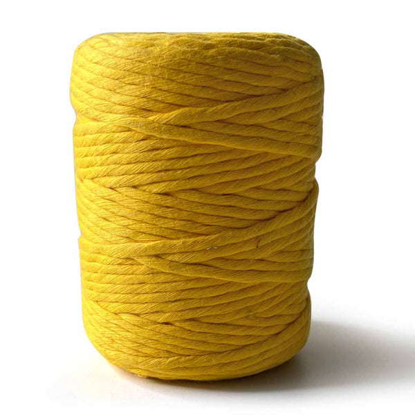 Mango Yellow - 4 mm Single Strand Macramé Cord | Twisted macrame Cord | Macrame cord | Craft Shop India | Art Craft | collection | Projects | DIY | Craft | Craft Making |