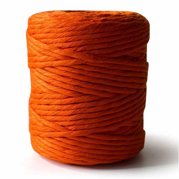 Orange - 4 mm Single Strand Macramé Cord | Twisted macrame Cord | Macrame cord | Craft Shop India | Art Craft | collection | Projects | DIY | Craft | Craft Making