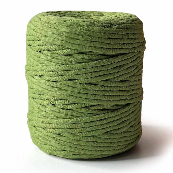 Mehndi Green - 4 mm Single Strand Macramé Cord | Twisted macrame Cord | Macrame cord | Craft Shop India | Art Craft | collection | Projects | DIY | Craft | Craft Making