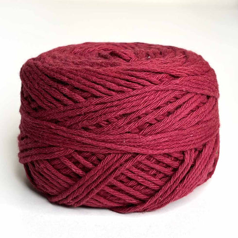 Maroon Color 8 PLY Cotton Crochet Thread Balls for Weaving and Craft Making - 100GMS