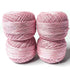 Metallic Baby Pink Cotton Crochet Thread Balls for Knitting, Weaving, Embroidery and Craft Making