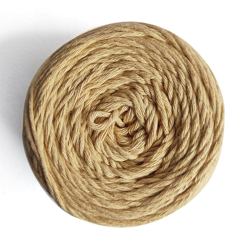 Beige Color 8 PLY Cotton Crochet Thread Balls for Weaving and Craft Making - 100GMS