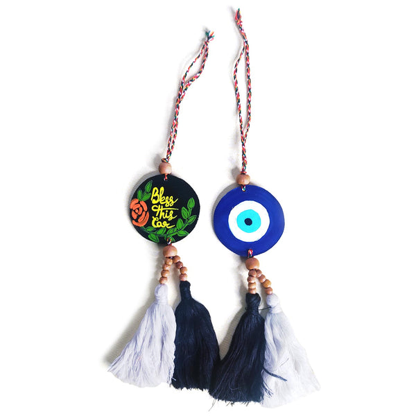 Evil Eye With Blessing Car Charm | With Blessing Car Charm | Evil Eye | Craft store | Art Craft | Collection | Projects | craft shop india