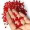 Red Color Jewelry Making Beads (Pack Of 50 gms)
