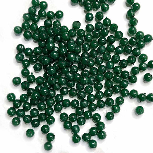 Green Color Jewelry Making Beads (Pack Of 50 gms)