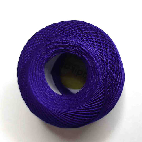 Dark Blue 3 PLY Premium Knitting Crochet Cotton Thread Balls for Knitting, Weaving, Embroidery and Craft Making