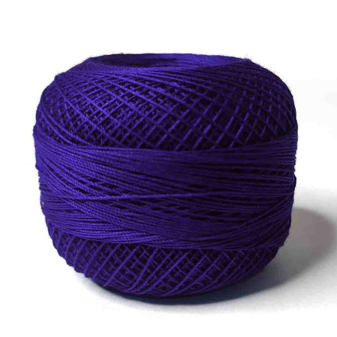 Dark Blue 3 PLY Premium Knitting Crochet Cotton Thread Balls for Knitting, Weaving, Embroidery and Craft Making