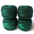 Metallic Dark Green Cotton Crochet Thread Balls for Knitting, Weaving, Embroidery and Craft Making