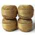 Metallic Gold Cotton Crochet Thread Balls for Knitting, Weaving, Embroidery and Craft Making