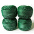 Metallic Green Cotton Crochet Thread Balls for Knitting, Weaving, Embroidery and Craft Making