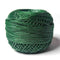 Metallic Green Cotton Crochet Thread Balls for Knitting, Weaving, Embroidery and Craft Making