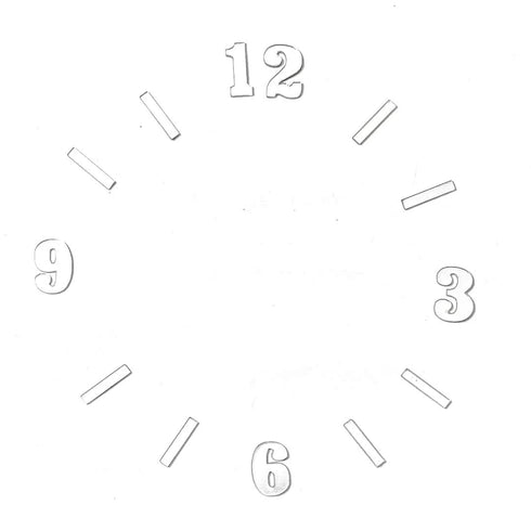 Acrylic clock number | Clock Number | Clock | Acrylic clock Dial | Roman number | Size:8 inch | Timekeeper | Chronagraph | choronameter | timepiece | Tempus | Timer | Time Recorder | Craft Shop India | clock Material