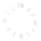 Acrylic clock number | Clock Number | Clock | Acrylic clock Dial | Roman number | Size:8 inch | Timekeeper | Chronagraph | choronameter | timepiece | Tempus | Timer | Time Recorder | Craft Shop India | clock Material
