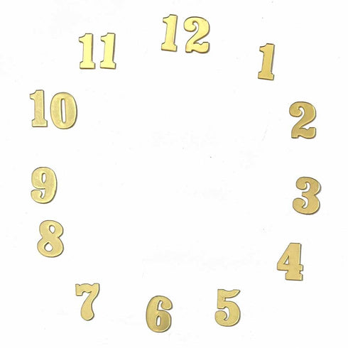 Acrylic clock Number | Clock Number | Multi Colored | Timekeeper | Chronagraph | choronameter | timepiece | Tempus | Timer | Time Recorder | Craft Shop India | clock Material