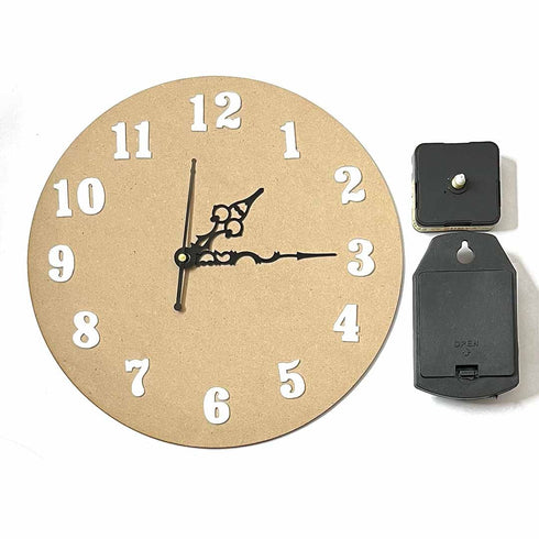 Clock Set 1 | Clock Set | MDf Cutouts Clock Design | Timekeeper | Chronagraph | choronameter | timepiece | Tempus | Timer | Time Recorder | Craft Shop India | clock Material