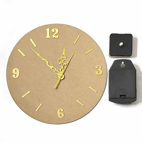 Clock Set 2 | Mdf Clock | Design Cutouts Clock | Timekeeper | Chronagraph | choronameter | timepiece | Tempus | Timer | Time Recorder | Craft Shop India | clock Material