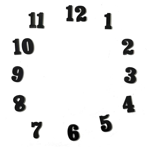 Acrylic clock Number | Clock Number | Multi Colored | Timekeeper | Chronagraph | choronameter | timepiece | Tempus | Timer | Time Recorder | Craft Shop India | clock Material