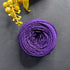 Purple Color 8 PLY Cotton Crochet Thread Balls for Weaving and Craft Making - 100GMS