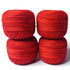 Red 3 PLY Premium Knitting Crochet Cotton Thread Balls for Knitting, Weaving, Embroidery and Craft Making