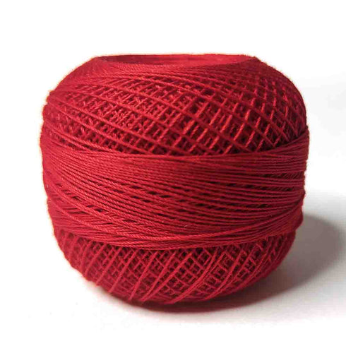 Red 3 PLY Premium Knitting Crochet Cotton Thread Balls for Knitting, Weaving, Embroidery and Craft Making