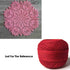Red 3 PLY Premium Knitting Crochet Cotton Thread Balls for Knitting, Weaving, Embroidery and Craft Making