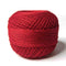 Red 3 PLY Premium Knitting Crochet Cotton Thread Balls for Knitting, Weaving, Embroidery and Craft Making