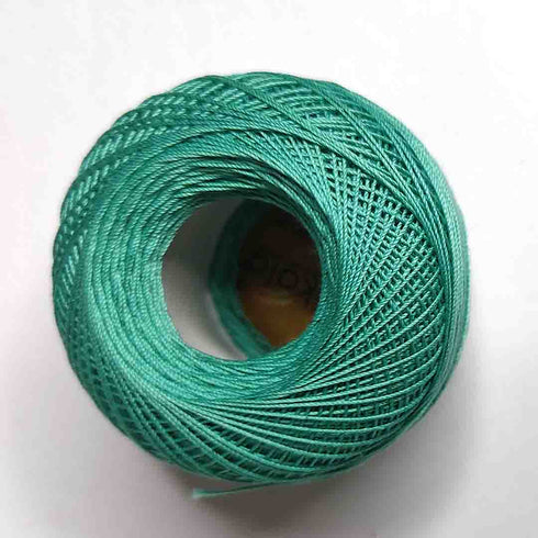 Sea Green 3 PLY Premium Knitting Crochet Cotton Thread Balls for Knitting, Weaving, Embroidery and Craft Making
