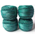 Metallic Teal Green Cotton Crochet Thread Balls for Knitting, Weaving, Embroidery and Craft Making