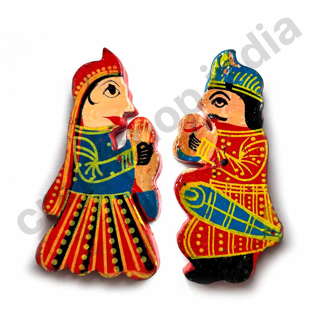 Raja Rani Wooden Miniature Pair – craftshopindia