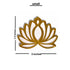 Rani Pink Velvet & Golden Acrylic Lotus