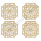 Red Peonies with Golden Leaves Flower Bunch Pack of 2 for Wedding & Festive Decoration  | Craft Shop India