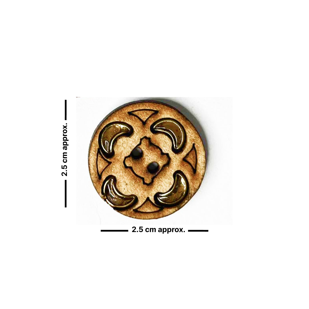 Button Bead Mdf Mdf Round Button With Kundan – craftshopindia