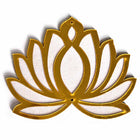 3 Different Sizes Light Pink Velvet & Golden Acrylic Lotus Set of 18
