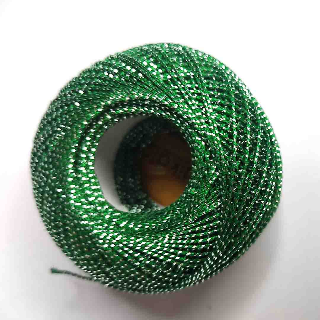 Metallic Green Cotton Crochet Thread Balls – craftshopindia