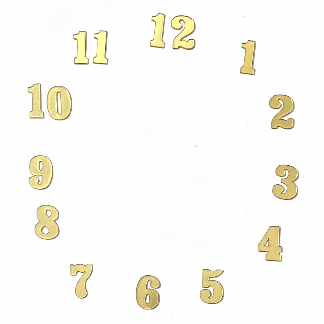 Acrylic Clock Number (1) – craftshopindia